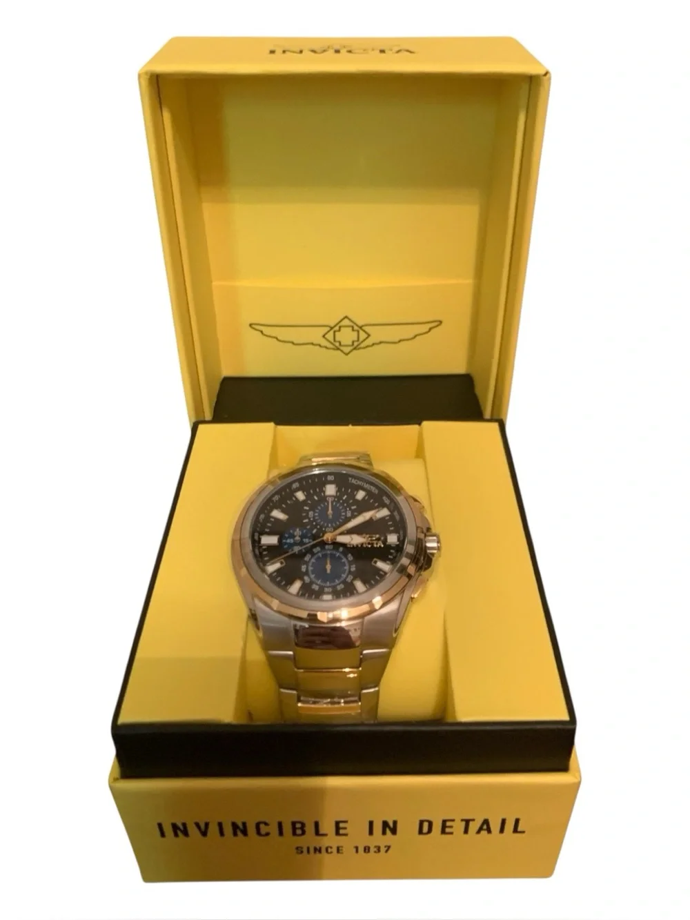 Invicta Men's 47823 Sea Vulture Bathyal Quartz 46mm Black Gold Stainless Steel